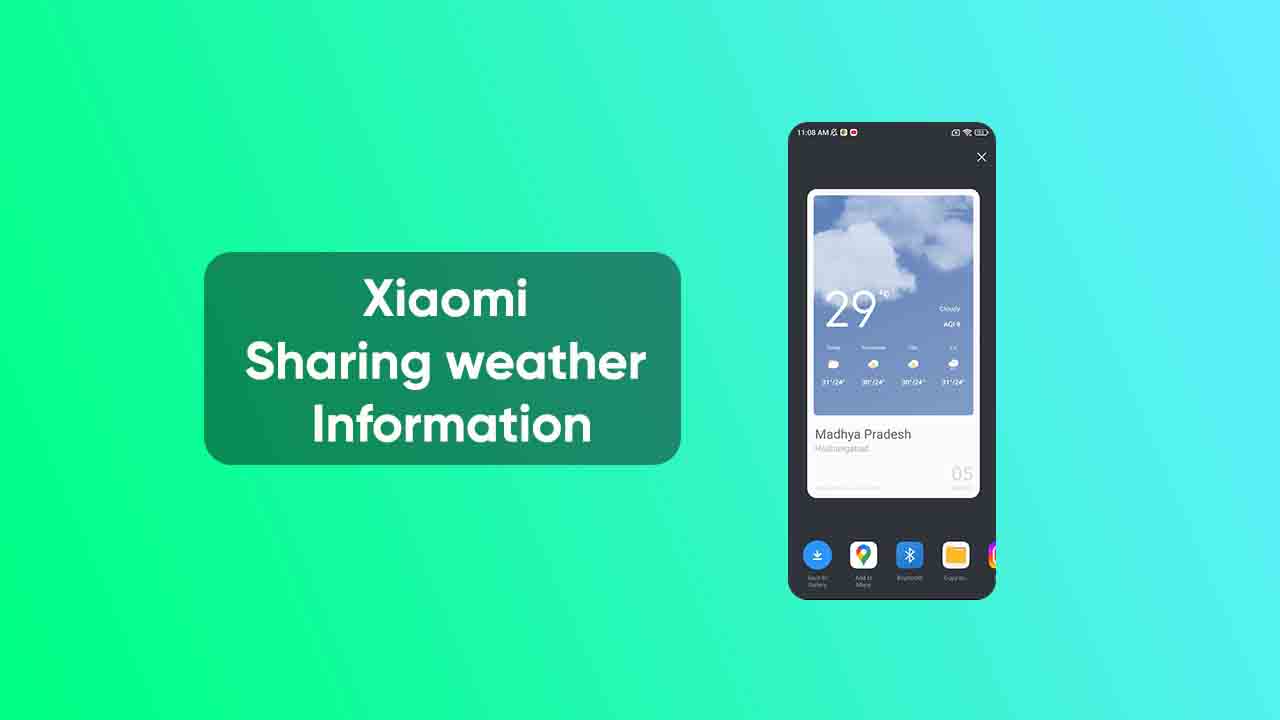 Xiaomi weather info