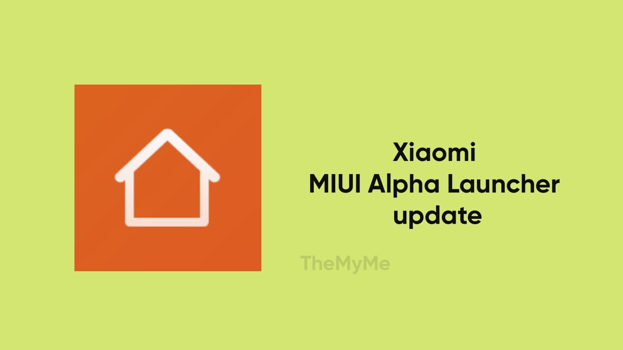 Xiaomi Alpha Launcher update